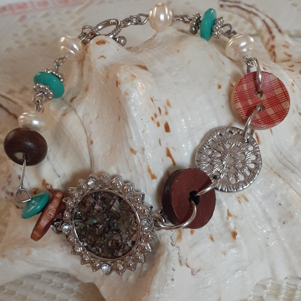 Fashion Boho Multicolor Bracelet 7"  NWOT
